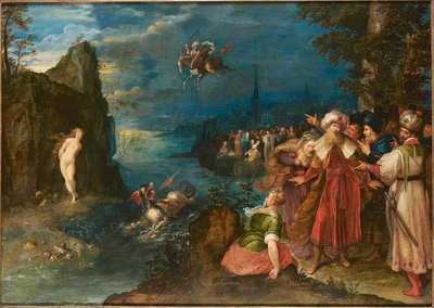 Perseus Bevrijdt Andromeda, ca. 1600-1610 door Jan Brueghel the Elder