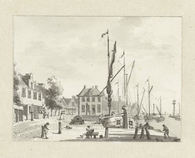 Gezicht te De Lemmer (?) door Jan Bulthuis