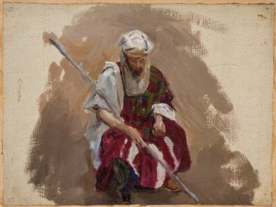 Marino - Portret in Afrikaanse kleding door Jan Ciągliński