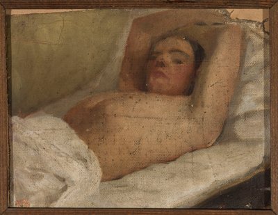 Studie van een liggende vrouw door Jan Ciągliński