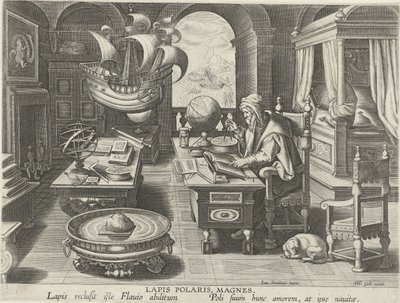 Uitvinding van het kompas door Jan Collaert (II) (attributed to)