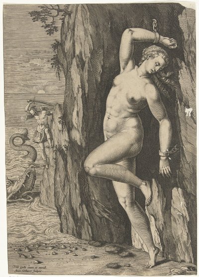 Perseus en Andromeda door Jan Collaert (II)