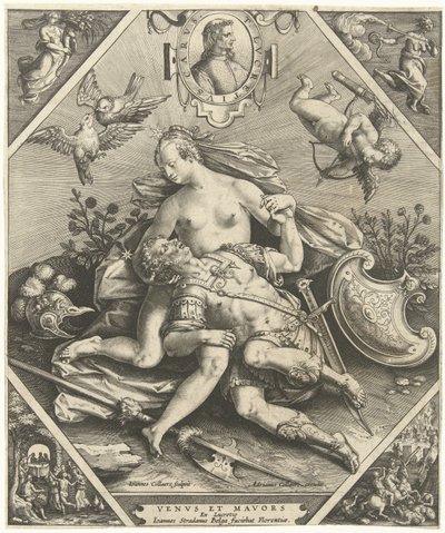 Venus en Mars door Jan Collaert (II)