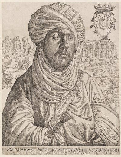 Portret van Muley Ahmed door Jan Cornelisz Vermeyen