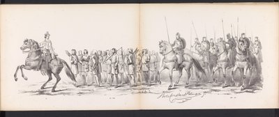 Maskerade van de Leidse studenten, 1865 (plaat 15) door Jan Daniël Cornelis Carel Willem baron de Constant Rebecque