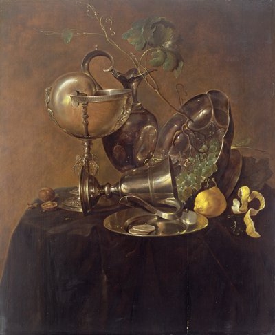 Stilleven met een Nautilusbeker, 1632 door Jan Davidsz de Heem