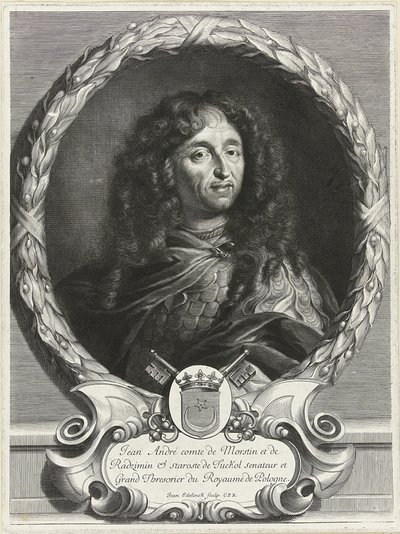 Portret van de dichter Jan Andrzej Morsztyn door Jan Edelinck
