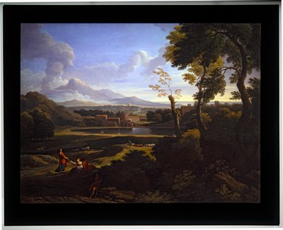 Twee Landschappen door Jan Frans van (1662 1749) Bloemen