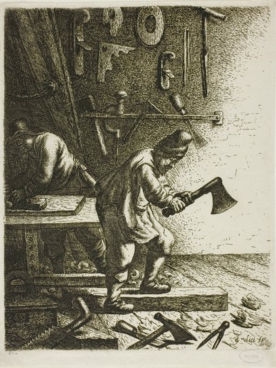 De Timmerman door Jan Georg van Vliet