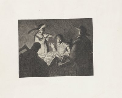 Musicerend gezelschap door Jan Gillisz. van Vliet