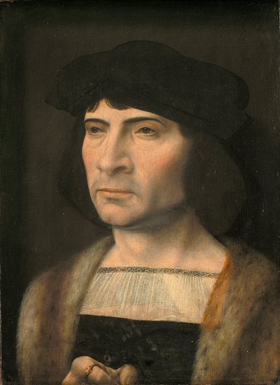 Portret van een man door Jan Gossaert