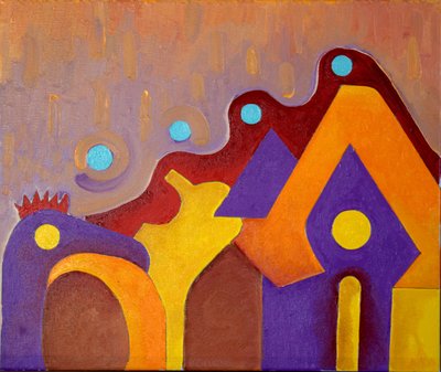 Een Volledig onbekend Dier probeert het huis binnen te komen, 2009 door Jan Groneberg