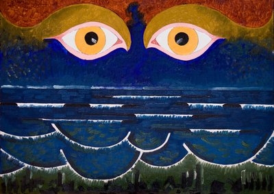 De Zee die de Zee Contempleert door Jan Groneberg