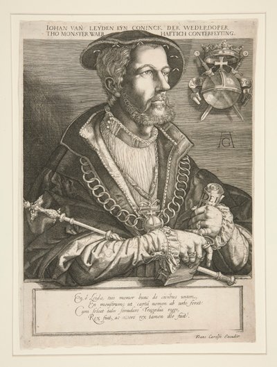 Jan Beuckelszoon (Jan van Leyden) door Jan Harmensz. Muller