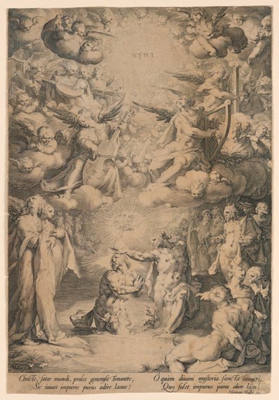 St. Johannes doopt Christus door Jan Harmensz Muller