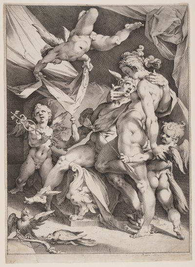 Venus en Mercurius door Jan Harmensz. Muller