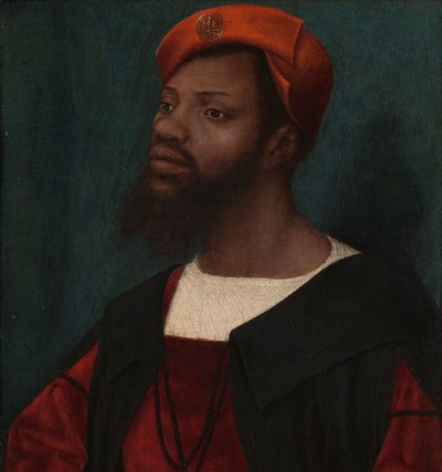 Portret van een onbekende man door Jan Jansz Mostaert
