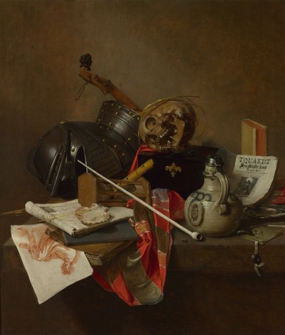 Vanitas stilleven, 1648 door Jan Jansz. Treck