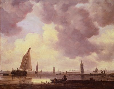 Boten door Jan Josephsz van Goyen