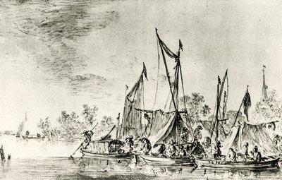 Nederlands kanaallandschap door Jan Josephsz van Goyen