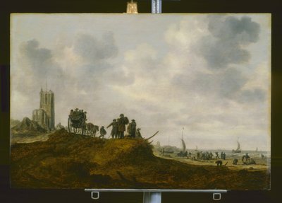 De Oude Kerk In Egmond Aan Zee door Jan Josephsz van Goyen