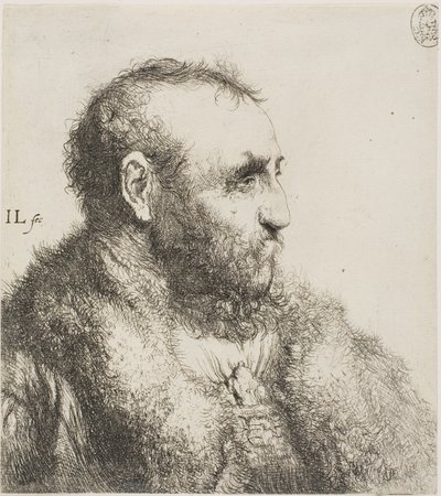 Buste van een Oude Man door Jan Lievens