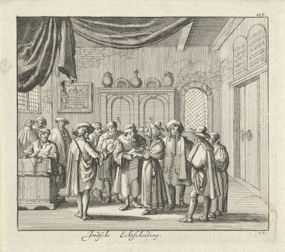 Joodse echtscheiding door Jan Luyken