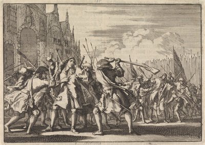 Moord op de gebroeders De Witt, 1672 door Jan Luyken