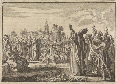 Poolse Rijksdag waarin door de ene partij Augustus II de Sterke en door de andere partij Frans Lodewijk van Bourbon-Conti tot koning wordt uitgeroepen, 1697 door Jan Luyken