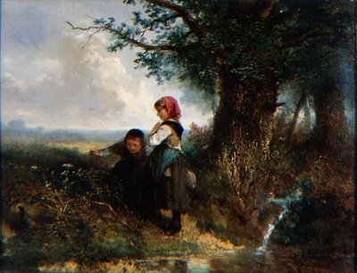 De Fazant: Landschap met Figuren door Jan Mari Henri Ten Kate