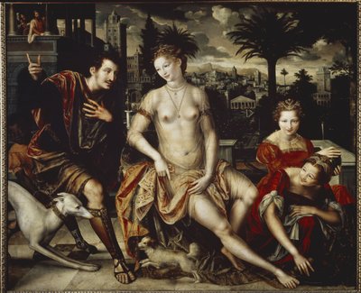 David en Bathseba door Jan Massys or Metsys
