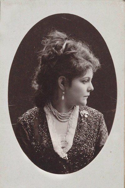 Portret van pianist en componist Sophie Menter 1846-1918 door Jan Mieczkowski