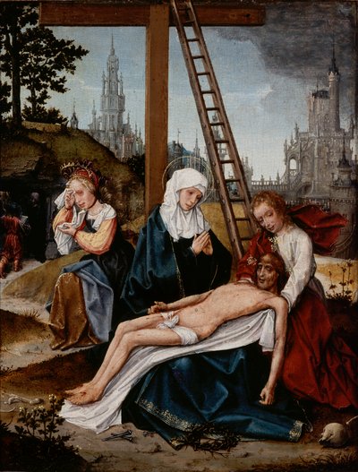 Bewening, ca. 1510-15 (olieverf op paneel) door Jan Provoost