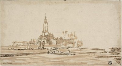 Haarlem Gate at Amsterdam door Jan Ruischer