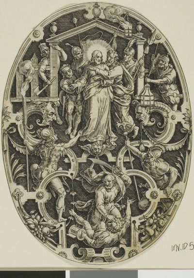 Verraad van Christus, uit de Passie van Christus door Jan Sadeler I