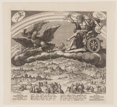 Jupiter, van De zeven planeten door Jan Sadeler I