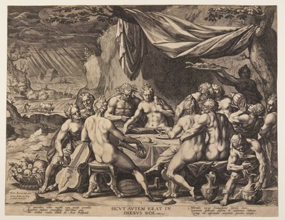 De mensheid voor de zondvloed door Jan Sadeler I