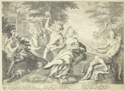 De dwaze maagden feesten door Jan Saenredam