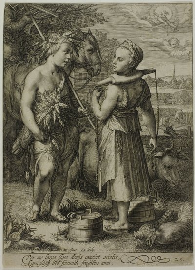 Zomer, uit De Vier Seizoenen door Jan Saenredam