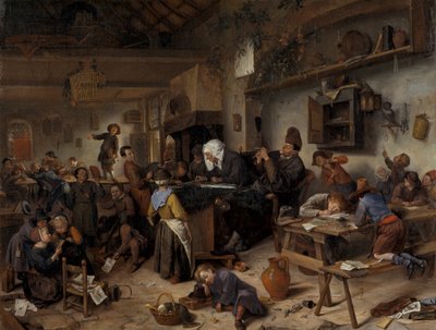 Een school voor jongens en meisjes door Jan Steen