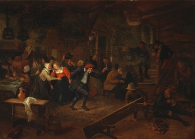 Een bruiloftsfeest door Jan Steen