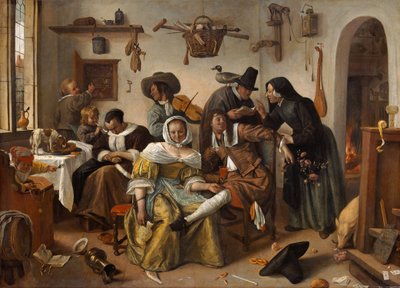 Beware of Luxury (“In Weelde Siet Toe”) door Jan Steen
