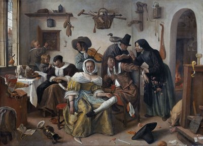 Beware of Luxury (“In Weelde Siet Toe”) door Jan Steen