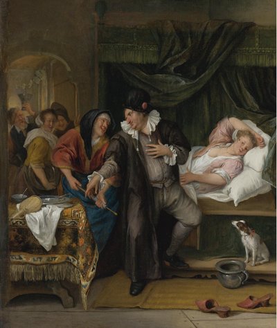 Het bezoek van de dokter door Jan Steen