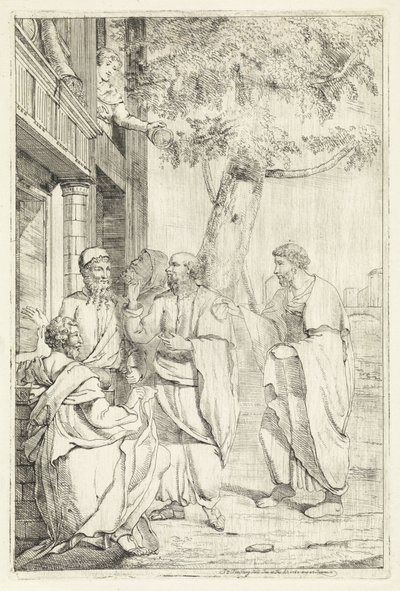 Socrates en Xantippe door Jan Tersteeg