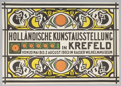 Hollandse Kunsttentoonstelling (Dutch Art Exhibition in Krefeld) door Johan Thorn Prikker