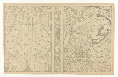 Bandontwerp voor: Louis Couperus, Psyche, 1898 door Jan Toorop