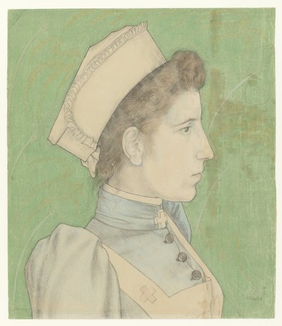 Portret van Nelly Goudkade door Jan Toorop
