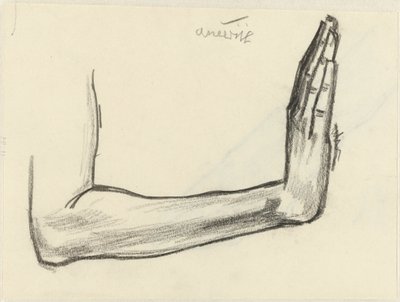 Studie van een onderarm door Jan Toorop