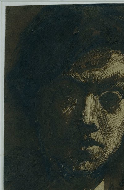Zelfportret van de schilder Jan Toorop door Jan Toorop